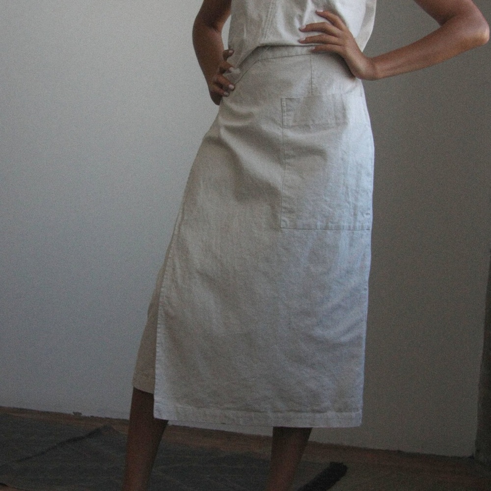 Aurorei Isa Wrap Skirt in Natural size Small S
